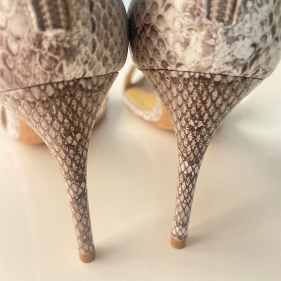 Alexandre Birman Clarita Assymetric Python Heels - Picture 7 of 10